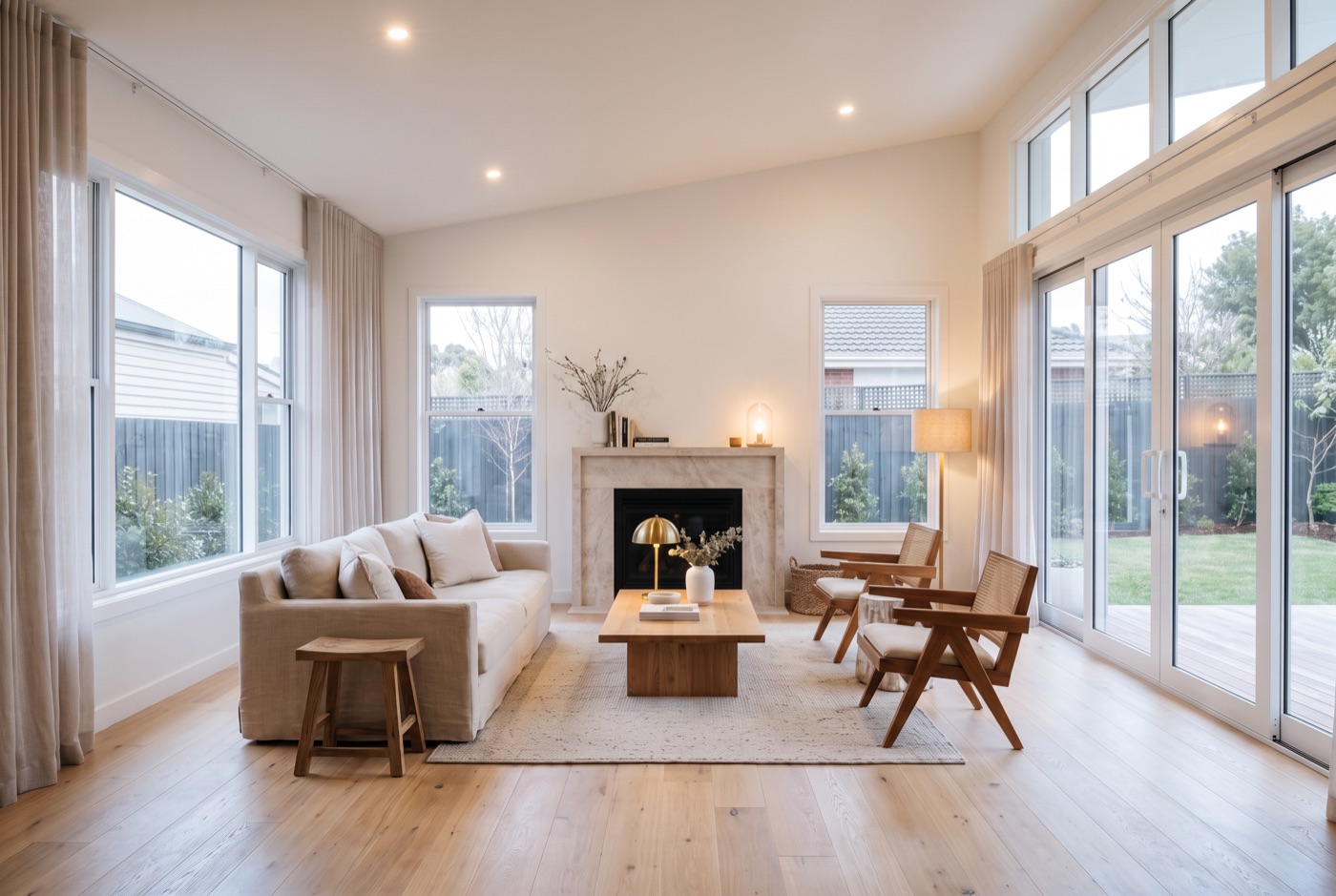Lights on: warm glow, the listing-photo convention